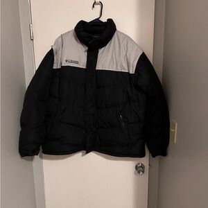 Columbia Men's Black and Gray Puffer Jacket